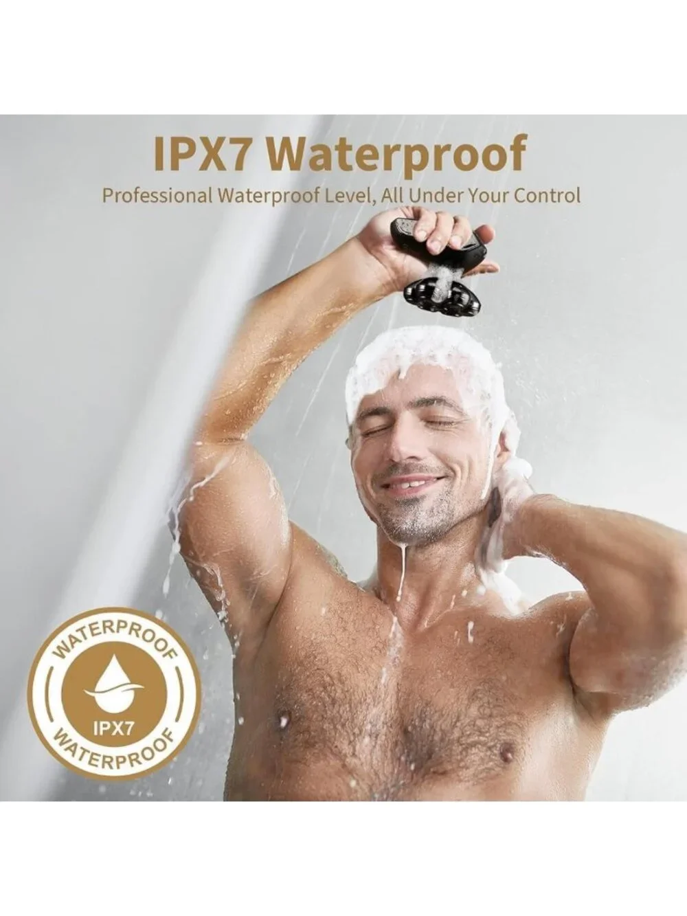5-in-1 Electric Head Shaver for Bald Men - Waterproof Grooming Kit, Turbo Speed